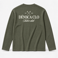 Subir Club waffle knit long sleeve T-shirt – olive green